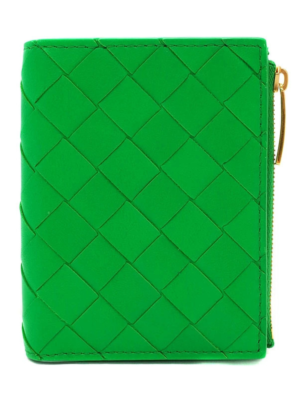 Bottega Veneta Intrecciato Bi fold Zipper Wallet Short